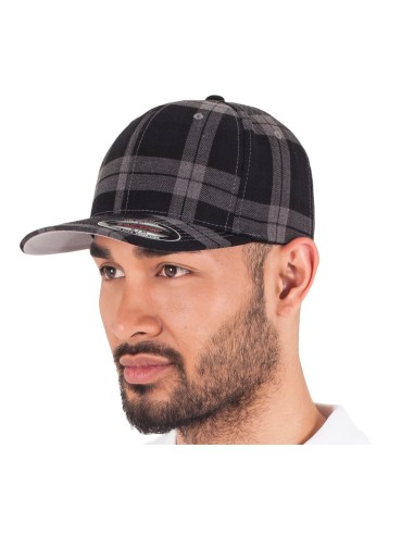 FLE-6197-Flexfit Tartan Plaid Cap